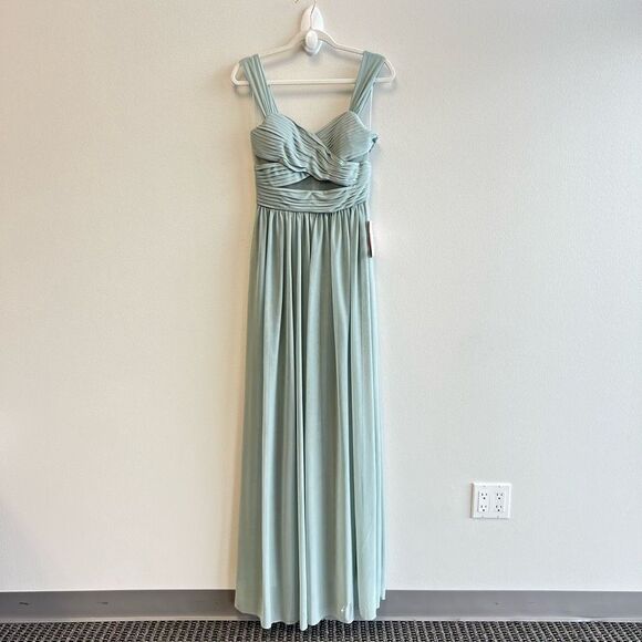 NWT BIRDY GREY ELSYE Maxi Dress In Mesh Sage Size S Mesh Cutouts Boho Chic - Picture 2 of 13